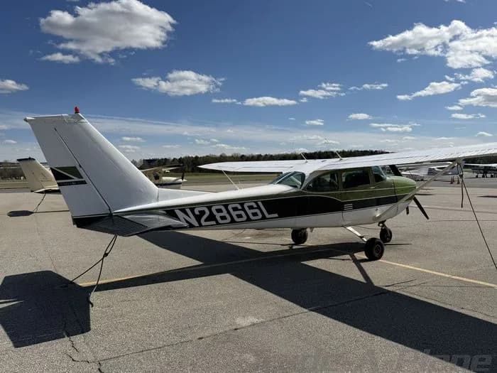 Chapman Flight Academy's Cessna 172H, tail number N2866L, parked on the ramp